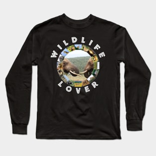 Wildlife Lover Elephant Faces Long Sleeve T-Shirt